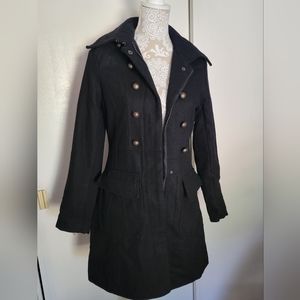Black Small, Doll House wool peacoat. Comfortable coat, keeps you warm.